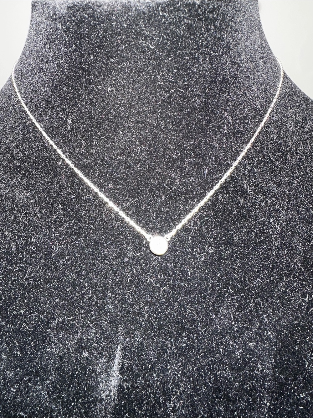 Opulenza Silver Solitaire Pendant Necklace - White - Picture 3 of 4